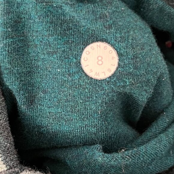 Lululemon Scuba Hoodie Classic Heather Emerald Green Stripe, Size 8 - Picture 10 of 12